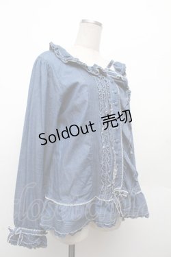 画像4: PINK HOUSE / デニムフリルブラウス  ブルー S-26-03-08-027-LO-BL-AS-ZS