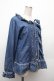 画像4: PINK HOUSE / デニムフリルブラウス  ブルー S-26-03-08-027-LO-BL-AS-ZS (4)