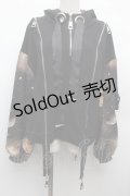 IRO+IRO / ZIPパーカー  黒 S-26-03-08-028-LO-TO-AS-ZS