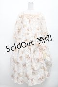 PINK HOUSE / フラワーピクニックたくし上げワンピース  オフ S-26-03-08-033-LO-OP-AS-ZS