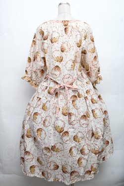 画像2: PINK HOUSE / フラワーピクニックたくし上げワンピース  オフ S-26-03-08-033-LO-OP-AS-ZS