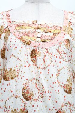 画像3: PINK HOUSE / フラワーピクニックたくし上げワンピース  オフ S-26-03-08-033-LO-OP-AS-ZS