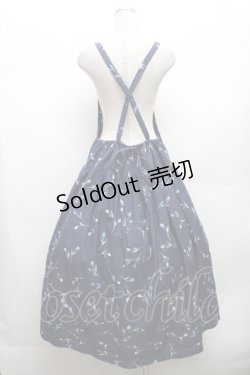 画像2: PINK HOUSE / 水玉チューリップエプロンドレス  紺 S-26-03-08-035-LO-OP-AS-ZS