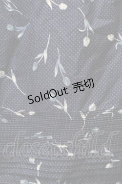 画像3: PINK HOUSE / 水玉チューリップエプロンドレス  紺 S-26-03-08-035-LO-OP-AS-ZS