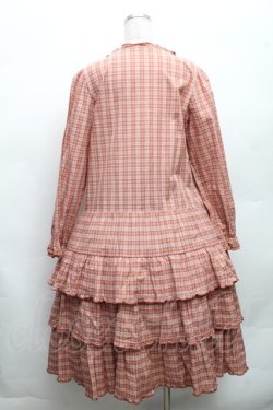 画像2: PINK HOUSE / いちご編みぐるみ段々チェックワンピース  ピンク S-26-03-08-037-LO-OP-AS-ZS