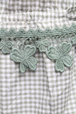 画像4: PINK HOUSE / クローバーレースギンガムワンピース  グリーン S-26-03-08-038-LO-OP-AS-ZS