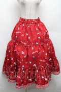 axes femme / ハローキティプリントスカート  赤 S-26-03-08-042-AX-SK-AS-ZS