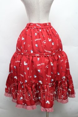 画像2: axes femme / ハローキティプリントスカート  赤 S-26-03-08-042-AX-SK-AS-ZS