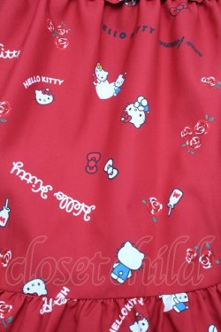 画像3: axes femme / ハローキティプリントスカート  赤 S-26-03-08-042-AX-SK-AS-ZS