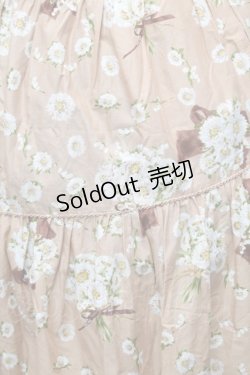 画像3: PINK HOUSE / 雛菊プリントスカート  ベージュ S-26-03-08-043-LO-SK-AS-ZS
