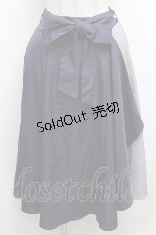 画像1: axes femme / 切替スカート  紺 S-26-03-08-049-AX-TO-AS-ZS (1)