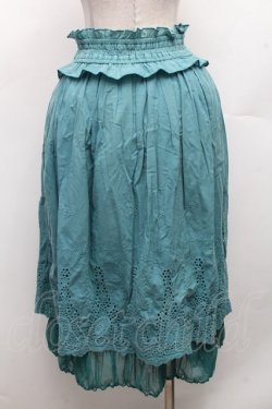 画像2: axes femme / ウエスト編み上げレーススカート  グリーン S-26-03-08-050-AX-SK-AS-ZS