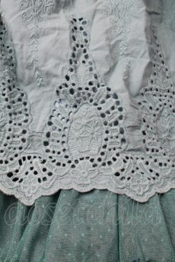 画像3: axes femme / ウエスト編み上げレーススカート  グリーン S-26-03-08-050-AX-SK-AS-ZS