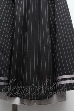 画像5: axes femme / ダブルボタンミドルスカート  黒 S-26-03-08-055-AX-SK-AS-ZS