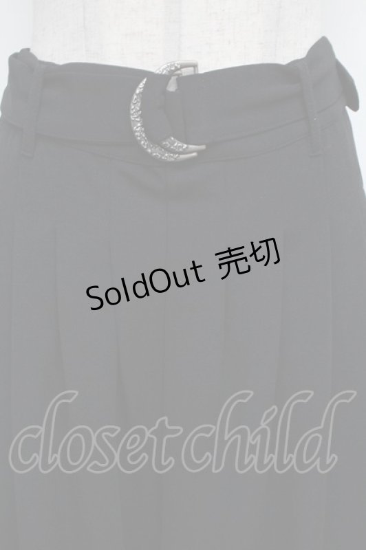 画像4: axes femme / リリー刺繍タック入ワイドパンツ  黒 S-26-03-08-057-AX-PA-AS-ZS (4)