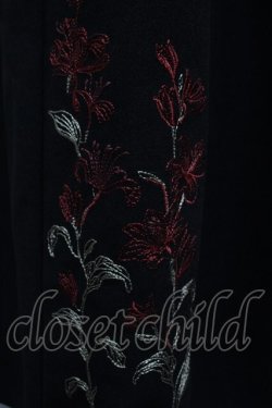 画像5: axes femme / リリー刺繍タック入ワイドパンツ  黒 S-26-03-08-057-AX-PA-AS-ZS