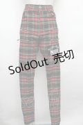 NieR Clothing / チェックパンツ  赤 S-26-03-08-058-PU-PA-AS-ZS