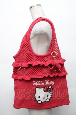 画像1: axes femme / ハローキティニットバッグ  赤 S-26-03-08-006-AX-BG-AS-ZS