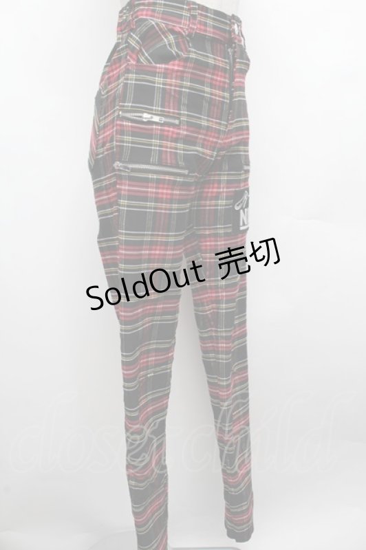 画像3: NieR Clothing / チェックパンツ  赤 S-26-03-08-058-PU-PA-AS-ZS (3)