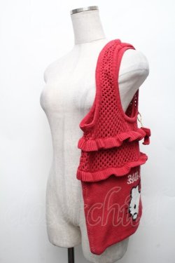 画像2: axes femme / ハローキティニットバッグ  赤 S-26-03-08-006-AX-BG-AS-ZS