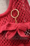 画像4: axes femme / ハローキティニットバッグ  赤 S-26-03-08-006-AX-BG-AS-ZS (4)