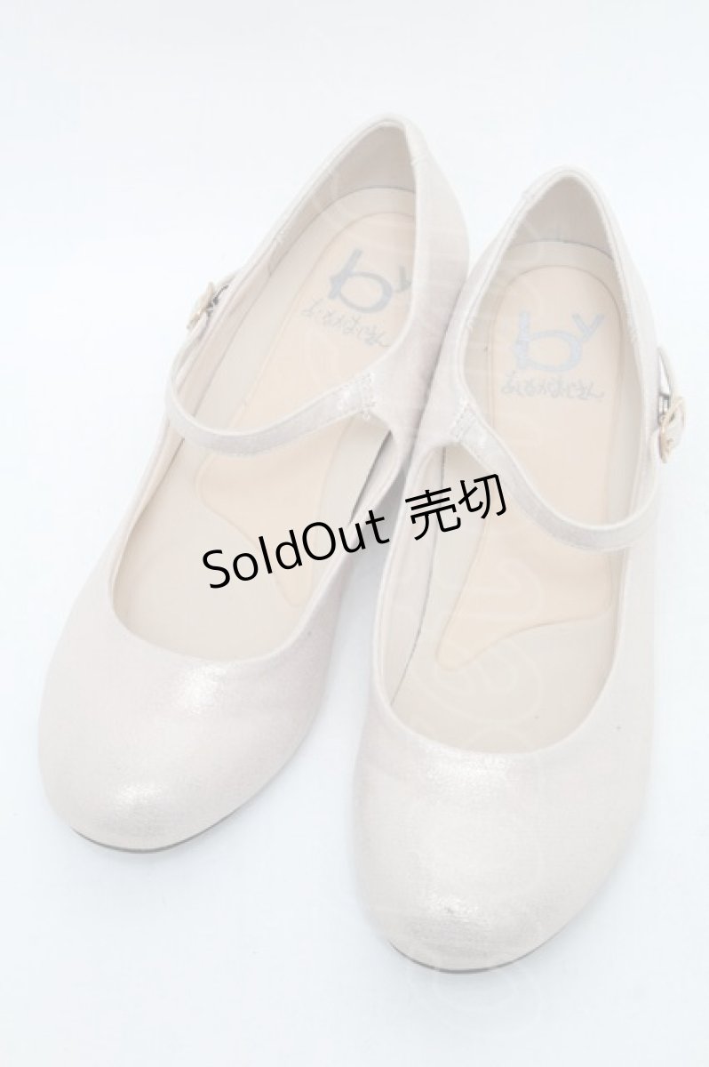 画像1: あしながおじさん / ラメパンプス 23.5 アイボリー S-26-03-08-002-PU-SH-HR-ZS (1)