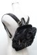 画像2: Secret Honey / ファーリボンミニリュック  黒 S-26-03-08-011-CA-BG-HR-ZS (2)