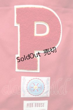 画像3: PINK HOUSE / ロゴワッペントートバッグ  赤 S-26-03-08-013-LO-BG-AS-ZS