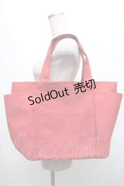 画像4: PINK HOUSE / ロゴワッペントートバッグ  赤 S-26-03-08-013-LO-BG-AS-ZS
