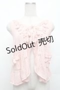 PINK HOUSE / ニットベスト  ピンク S-26-03-08-015-LO-TO-AS-ZS