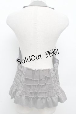 画像2: axes femme / バックティアードベスト  グレー S-26-03-08-017-AX-TO-AS-ZS