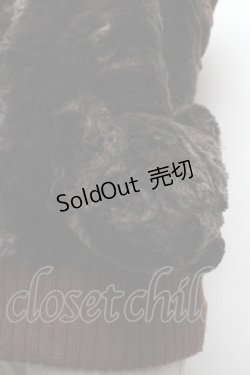 画像2: PINK HOUSE / くまモチーフニットベスト  ブラウン S-26-03-08-018-LO-TO-AS-ZS