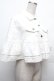 画像3: PINK HOUSE / ローンフリル使いデニムケープ  白 S-26-03-08-019-LO-JA-AS-ZS (3)