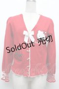 axes femme / ハロ‐キティカーディガン  赤 S-26-03-08-020-AX-TO-AS-ZS