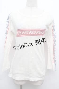 画像1: Hysteric / メッシュカットソー  白 S-26-03-08-021-PU-TO-AS-ZS