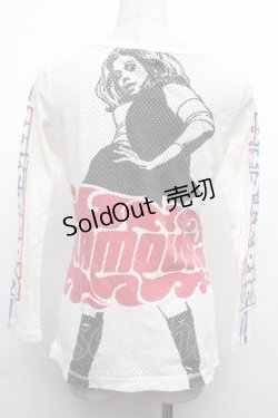 画像2: Hysteric / メッシュカットソー  白 S-26-03-08-021-PU-TO-AS-ZS