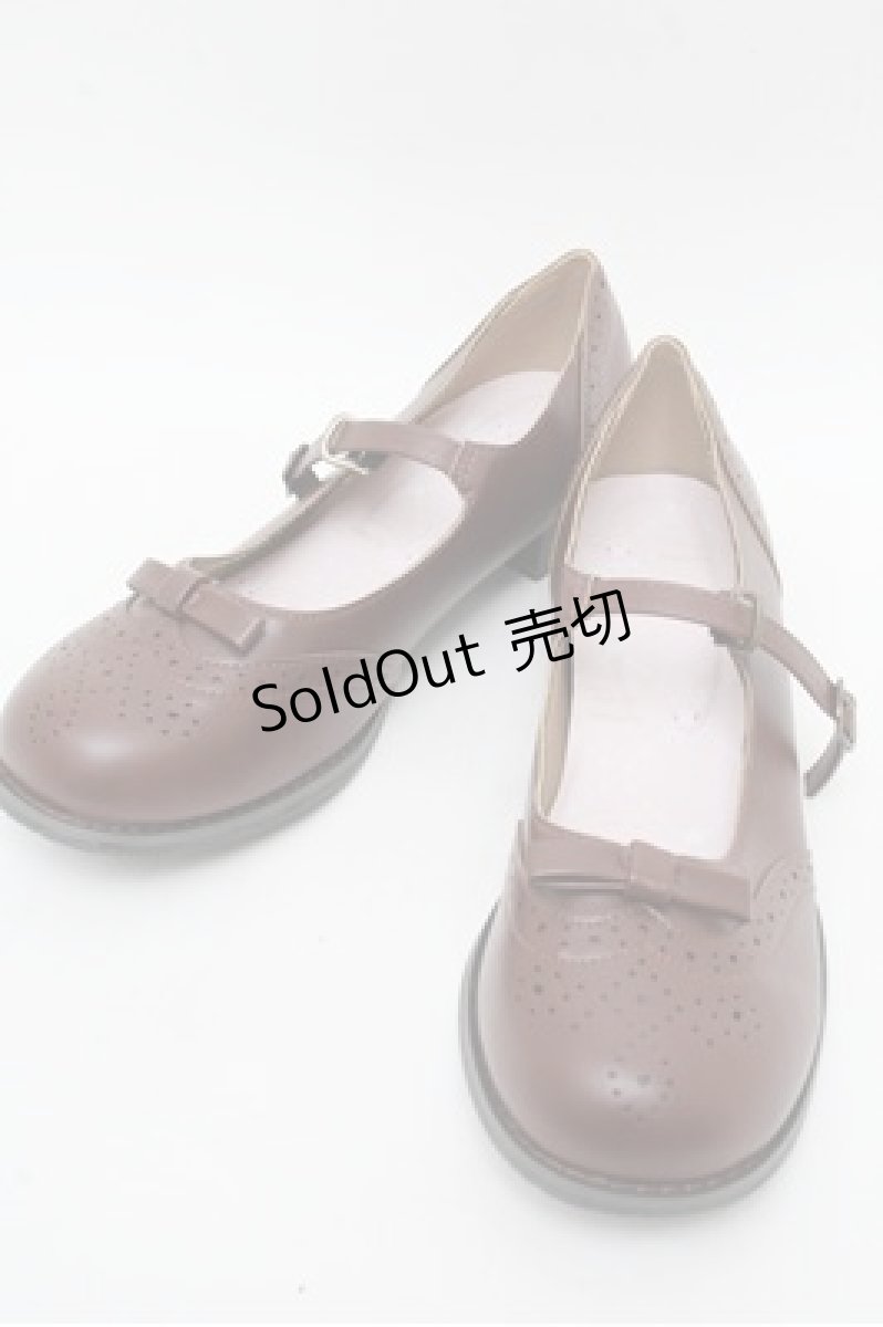 画像1: m petit by misako / リボンパンプス M ブラウン S-26-03-10-001-LO-SH-AS-ZS (1)