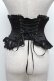 画像2: ATELIER PIERROT / Frill Short Corset コルセット  黒 S-26-03-10-041-EL-TO-TE-ZS (2)