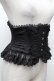 画像3: ATELIER PIERROT / Frill Short Corset コルセット  黒 S-26-03-10-041-EL-TO-TE-ZS (3)
