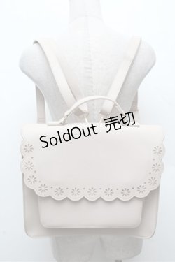 画像1: m petit by misako / スカラップ被せの3WAYバッグ  ベージュ S-26-03-10-044-0-BG-HR-ZS