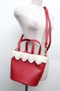 m petit by misako / スカラップ２WAY BAG  赤 S-26-03-10-045-LO-BG-HR-ZS