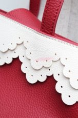 画像2: m petit by misako / スカラップ２WAY BAG  赤 S-26-03-10-045-LO-BG-HR-ZT0412W (2)