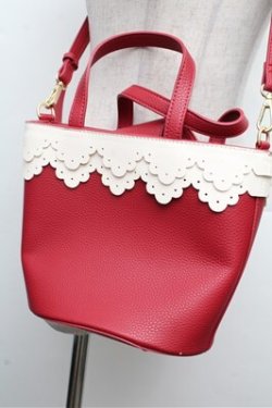 画像3: m petit by misako / スカラップ２WAY BAG  赤 S-26-03-10-045-LO-BG-HR-ZS