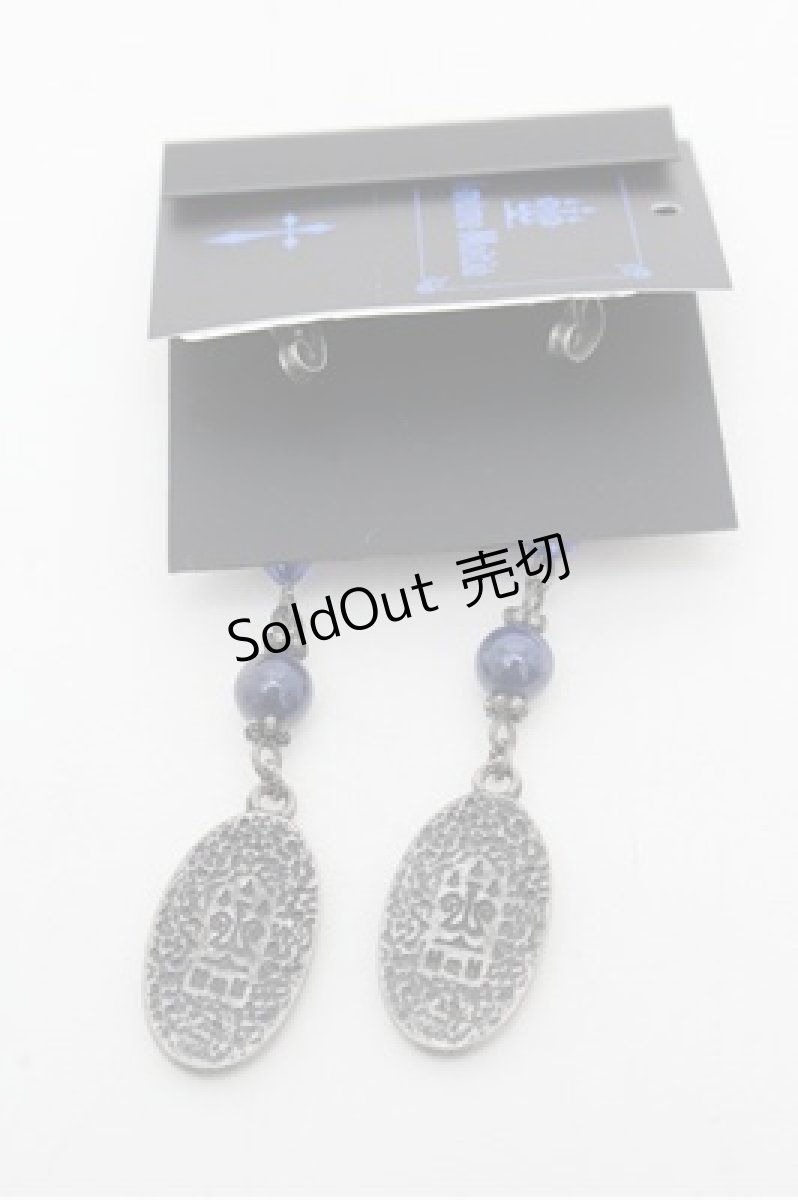 画像2: Moi-meme-Moitie / ホーリーローズピアス  シルバーｘ青 S-26-03-10-048-MO-AC-HR-ZS (2)