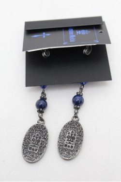 画像2: Moi-meme-Moitie / ホーリーローズピアス  シルバーｘ青 S-26-03-10-048-MO-AC-HR-ZS