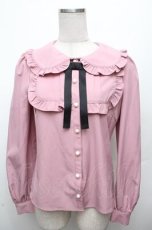 画像1: Ank Rouge / ヨーク切替ブラウス  ピンク S-26-03-10-050-CA-BL-AS-ZS (1)