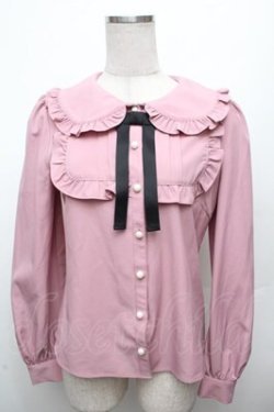 画像1: Ank Rouge / ヨーク切替ブラウス  ピンク S-26-03-10-050-CA-BL-AS-ZS