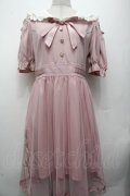 LIZ LISA / 肩あきセーラーカラーワンピース  ピンク S-26-03-10-051-LO-OP-AS-ZS