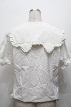 画像2: Deary / 丸襟フリルブラウス 3L 白 S-26-03-10-055-LO-BL-AS-ZS