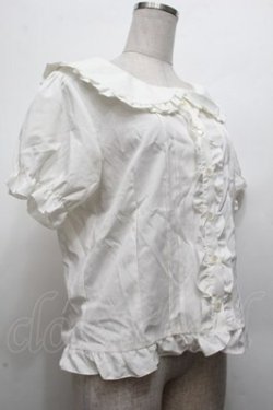 画像3: Deary / 丸襟フリルブラウス 3L 白 S-26-03-10-055-LO-BL-AS-ZS